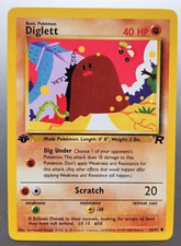 Pokémon Diglett 52/82 1st Edition LP +Mystery Bonus Card ~FAST SHIPPING!!!