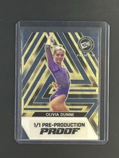 Marketplace image: 2024 Leaf Press Pass Proof Blue Superfractor Olivia Livvy Dunne Rc 1/1