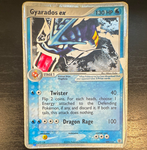 Gyarados ex EX FireRed & LeafGreen 109/112 Holo EN 2004 dmg Hikaru Koike Pokemon
