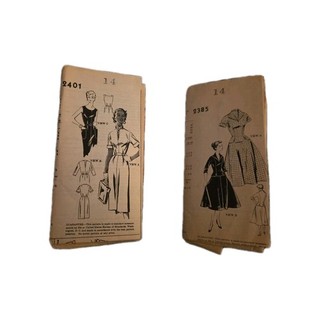 2 Vintage Dress Sewing Patterns Womens Size 14