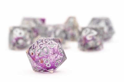 FanRoll by Metallic Dice Games Individual d20 Elixir Liquid Core DND Dice Set, S