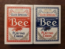 Vintage Bee No 92 Club Special Playing Cards (2 DECKS) NEW SEALED Black Seal