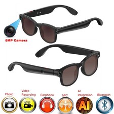 Transparent AI Smart Glasses Multifunctional Camera Bluetooth Call Photochromic