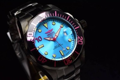Invicta Grand Diver South Beach 47mm Automatic Aqua Blue Dial Men's SS Watch