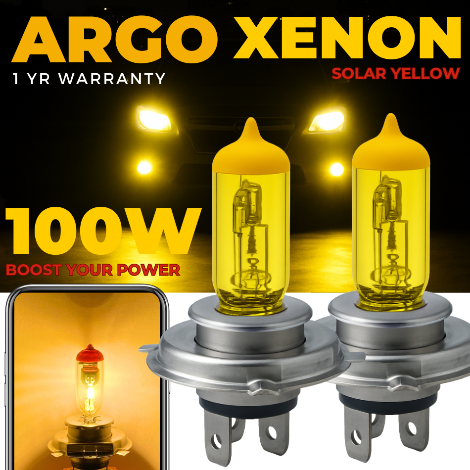 H4 MODEL-X 90W 3000KイエローLED超高輝度 ハイロー ダブル H4 Amber Xenon Yellow Headlight Bulbs 12v 100w P43t Halogen 472