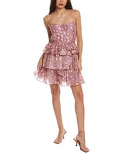 Ulla Johnson Silk-Blend Mini Dress Women's Pink 6