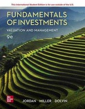 Fundamentals of Investments: - Paperback, by Jordan Bradford; Miller - Very Good