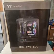 Thermaltake The Tower 600 Tempered Glass ATX Mid-Tower Chassis, Black