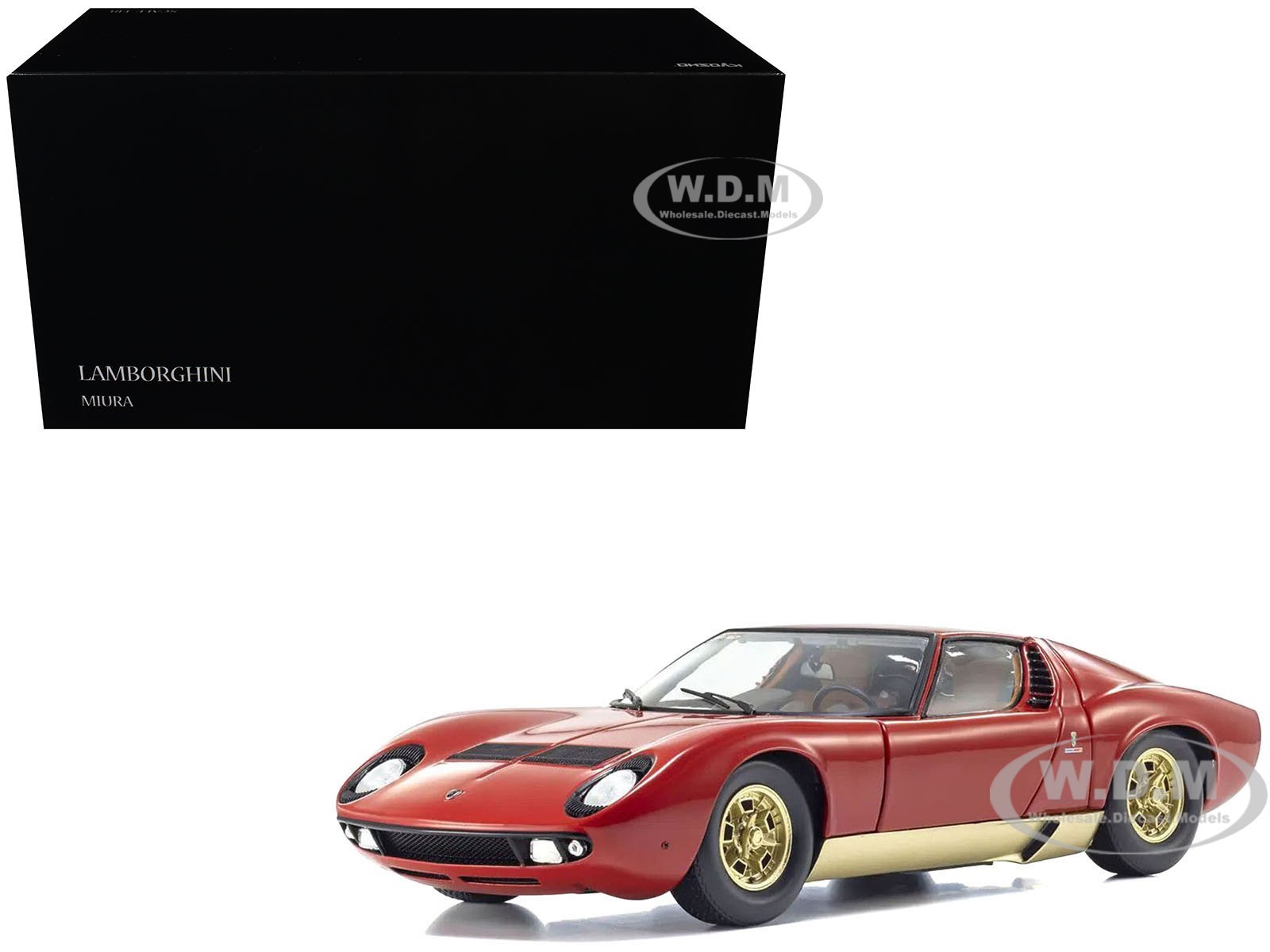 LAMBORGHINI MIURA P 400 RED 1/18,     KYOSHO 08314 R