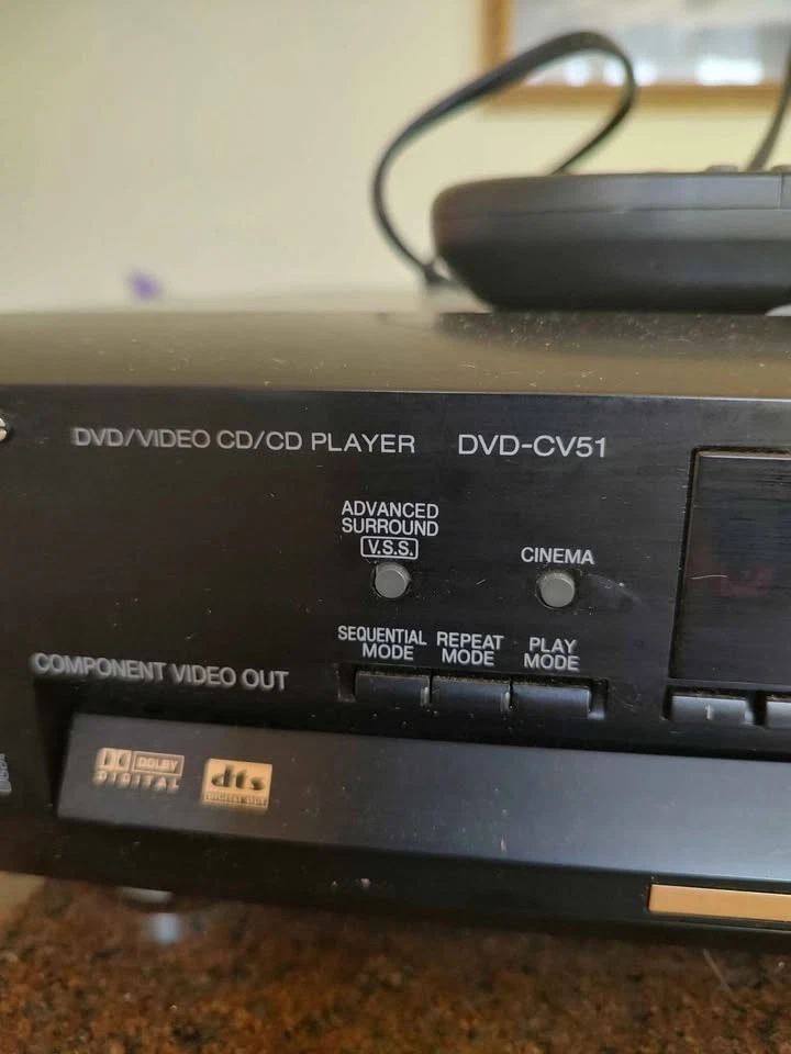 Panasonic DVD-CV51 CD DVD Cambiador Reproductor de 5 Discos Video Hogar De Colección HiFi Estéreo Foto 2 de 3