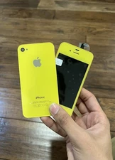 Custom Apple iPhone 4 Yellow Housing Conversion Kit – Front Screen + Back Glass