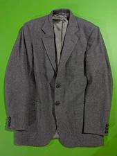 Vintage Kenny Rogers Circle S Wester Blazer Jacket Gray Sz 40 L USA Made 