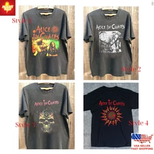 New Apparel Alice In Chains band 90s Charcoal Unisex Graphic T shirt tee NH14669