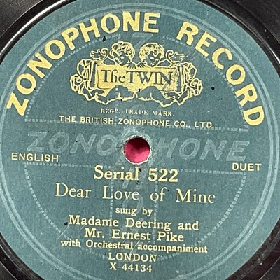 Madame Deering and Mr. Ernest Pike, A Night in Venice/Dear Love of Mine 78 RPM