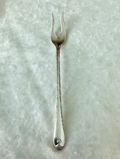Vtg Original WM Rogers Mfg Co. Silverplate Lemon/Pickle/Cocktail 6" Fork 1920's