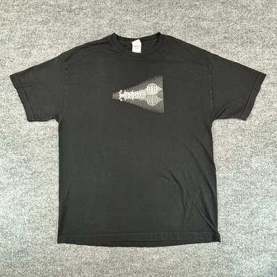 VTG Linux Shirt Mens XL Black Windows IT Tech Dot Com Computer Penguin 90s Y2K