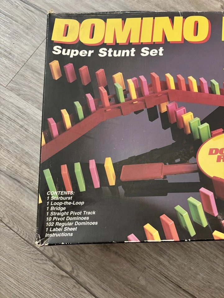 Vintage Domino Rally Game Super Stunt Set Complete 2001 W/instructions EUC - Image 2 of 4