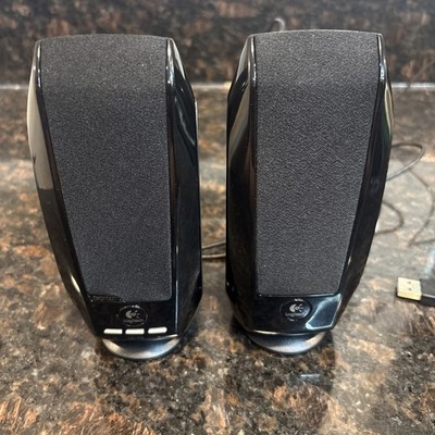 Logitech S-150 USB Digital Computer Speakers Wired Pair Volume Mute Control PC