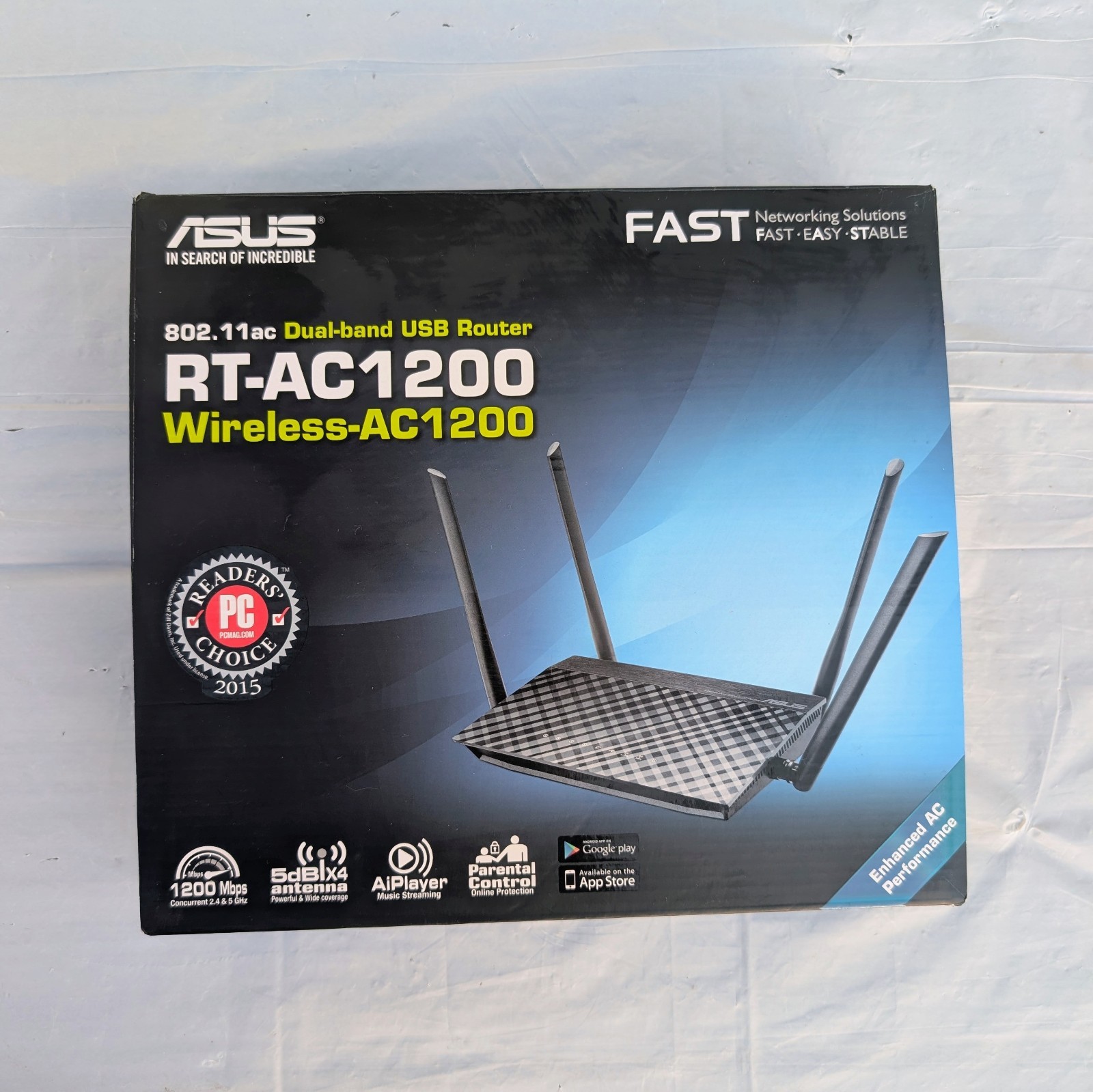 ASUS RT-AC66R Dual Band Wireless AC1750 Gigabit 802.11ac 4-P