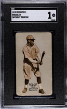 1919 ZEE-NUT SPRANGER POOR ZEENUT SET BREAK SGC 1 BASEBALL SALT LAKE CITY BEES