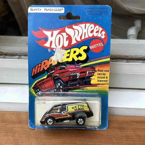 Hot Wheels VINTAGE VETTE VAN 1135 BLACK YELLOW RED 1979 Vintage