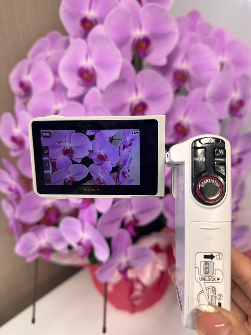Sony HDR-GW77V Handycam White HD Video Camera Recorder | Working