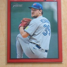2026 Topps Heritage Trey Yesavage #245 Rookie Red Border Toronto Blue Jays