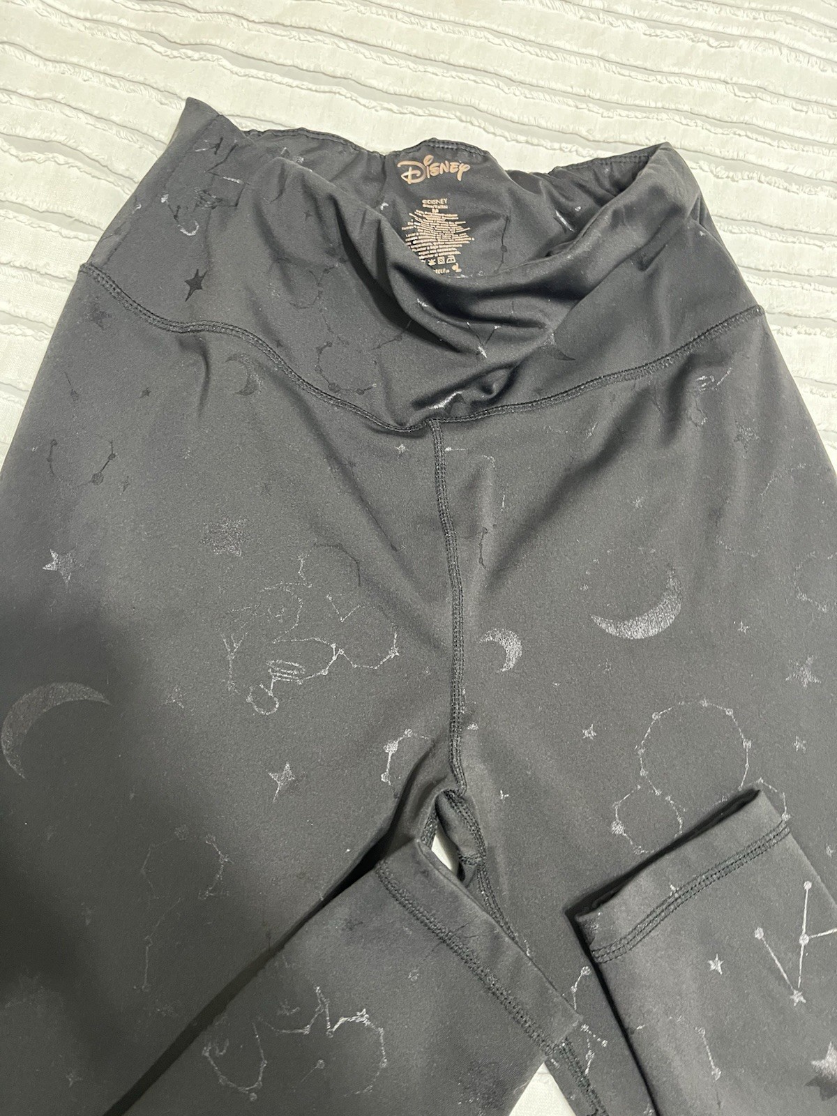 Disney Mickey Mouse Black Patterned Leggings - image 3