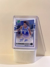 2021 Panini Chronicles Donruss Rated Prospect DJ Steward Auto DUKE BLUE DEVILS