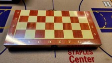 Wooden Chess Game Set Large 12" Wood Board Folding Storage Box/NEW /sealed