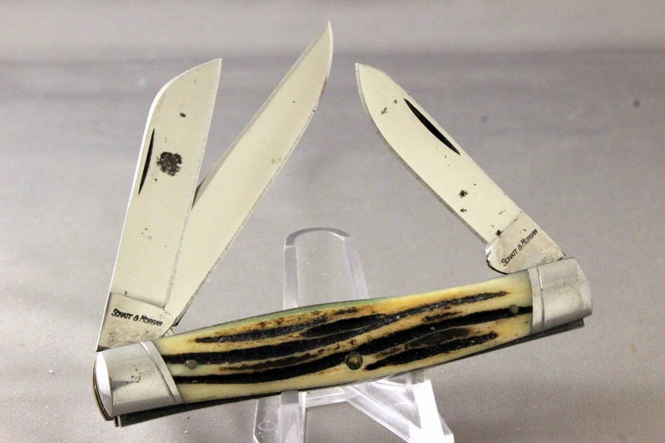 Cuchillo Stockman SCHATT & MORGAN de Daniels Family @ Queen, asas de hueso, 2012-2018 Foto 2 de 4