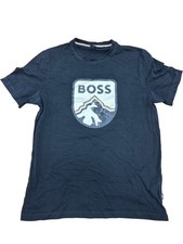 Boss Black T-Shirt Logo Design Crew Neck XL
