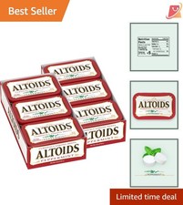 Peppermint Breath Mints Pack of 12 1.76 oz Classic Fresh Breath Pocket Tin