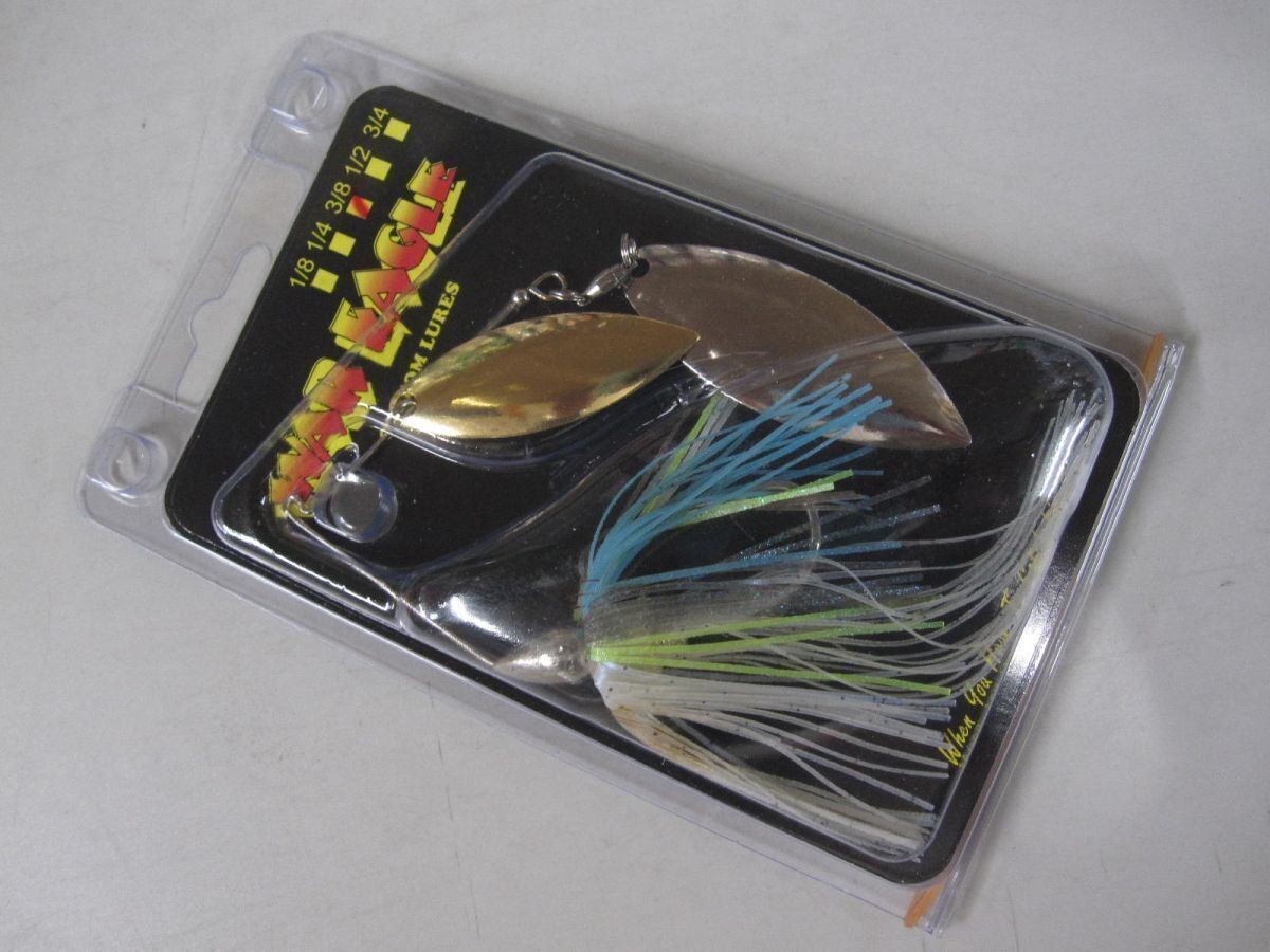 War Eagle Nickel Frame Double Willow Spinnerbait 3/8oz #19 Sexy Shad New Piano - Image 3
