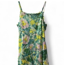Wild Fable Target Mesh Y2K Style Floral Mini Dress Seamed Size S