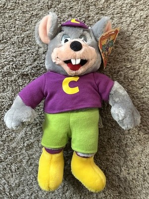 Rare Vintage 2000 CHUCK E CHEESE Official CEC Charm Kid's Stuff 12'' Plush w/ Tag