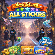 Monopoly Go Stickers 4-6 Stars  All Stickers Available  Cheapest Price  24/7
