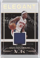 2019 Panini Noir Elegant Decor Rookie Jerseys 55/65 Sekou Doumbouya #ER-SKD 9ih