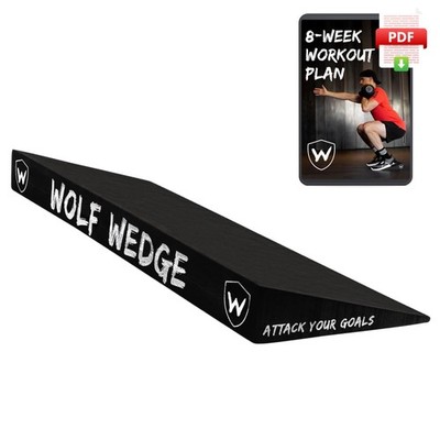 Wolf Strength Squat Wedge Block - Heel Elevated Slant Board for Squats
