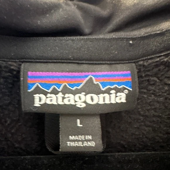 Suéter Pullover Patagonia Berter Para Hombre Negro Cuarto Cremallera Polar Suéter Talla L Foto 3 de 4