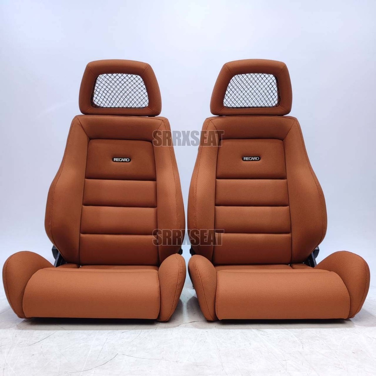 1 PAIR】VINTAGE AUTHENTIC RECARO LSC BURNT ORANGE【CUSTOMS MAY