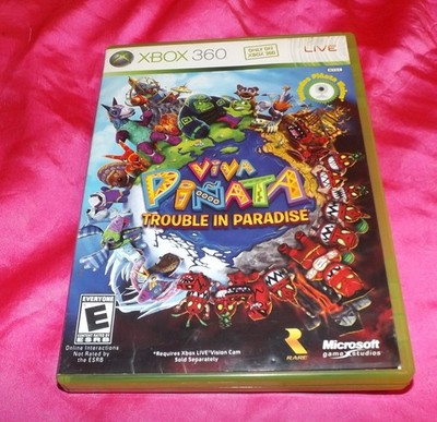    MICROSOFT XBOX 360 VIVA PINATA REPLACEMENT CASE & MANUAL NO GAME DISC