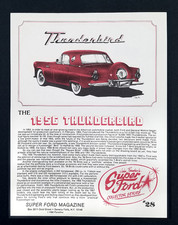 The 1956 Ford Thunderbird Super Ford Magazine Collector Series Literature