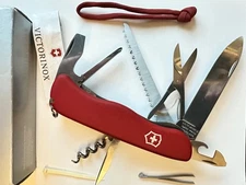 New Victorinox Swiss Army 111mm LockBlade Knife : OUTRIDER RED  0.8513