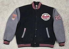 National Negro League Baseball Museum Wool Blend Varsity Jacket Snap Black XL