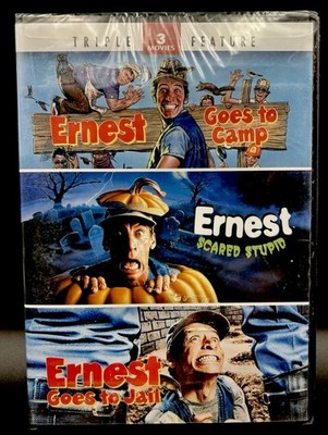 Ernest 3 Movie Collection DVD (Ernest Goes To Camp, Goes To Jail, Scared Stupid)