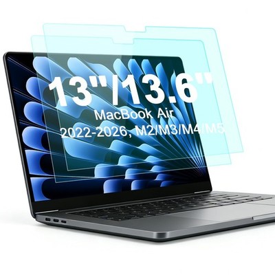 2-Pack Anti Blue Light Screen Protector for MacBook Air 13.6/13 Inch (2022-20...