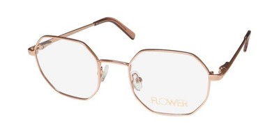 NEW FLOWER 6032 KAREN GLASSES GEOMETRIC WOMENS 48-20-135 METAL & PLASTIC