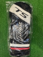 NEW Titleist TS Headcover DRIVER TS1 TS2 TS3 TS4 - Black-White-Red Leather Cover