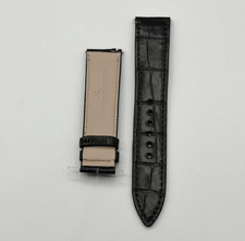 Jaeger Le-Coultre Reverso watch strap alligatore nero black 20/18mm